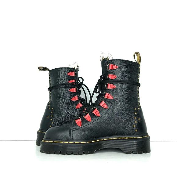 Dr Martens Nyberg 8 D Ring Skull Hardware Floral Platform Boots Women’s 6 Shoes - Picture 5 of 11